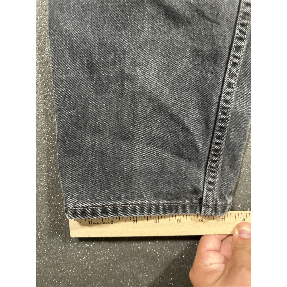 Vintage Levis Jeans Mens 31x30 (Fits 29x29) Faded Black 505 Red Tab Canada 1990s - Picture 12 of 15